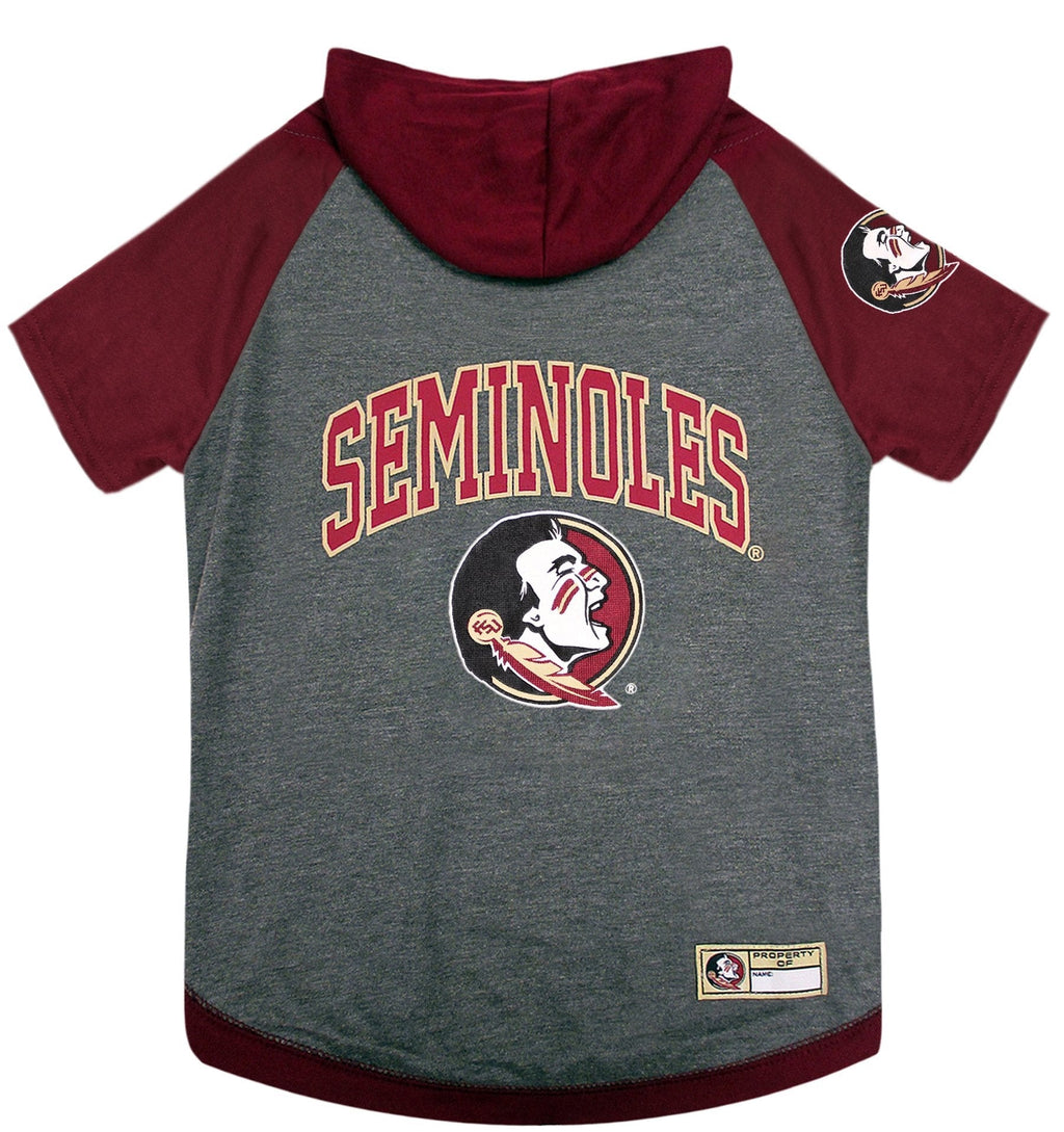 [Australia] - Pets First NCAA Florida State Seminoles Hoodie for Dogs & Cats, Medium. | Collegiate Licensed Dog Hoody Tee Shirt | Sports Hoody T-Shirt for Pets | College Sporty Dog Hoodie Shirt. (FSU-4044-MD) 