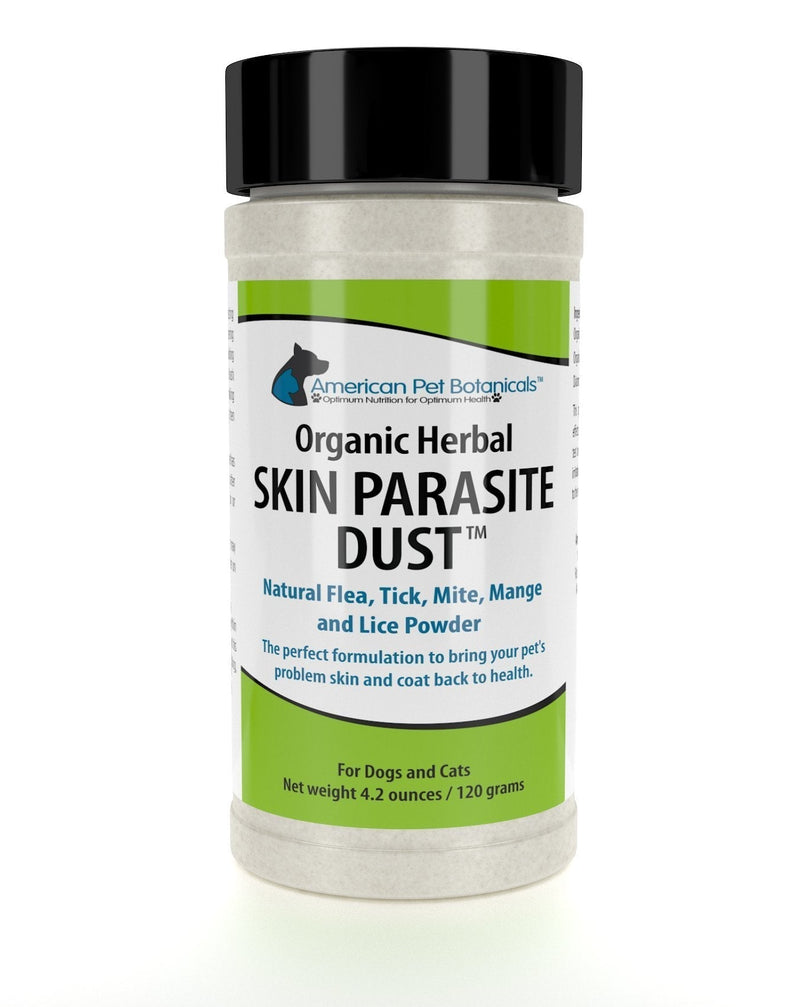 American Pet Botanicals Skin Parasite Dust. Organic Herbal Powder Safe for Dogs and Cats. No Harmful Chemicals! 1 Pack - PawsPlanet Australia