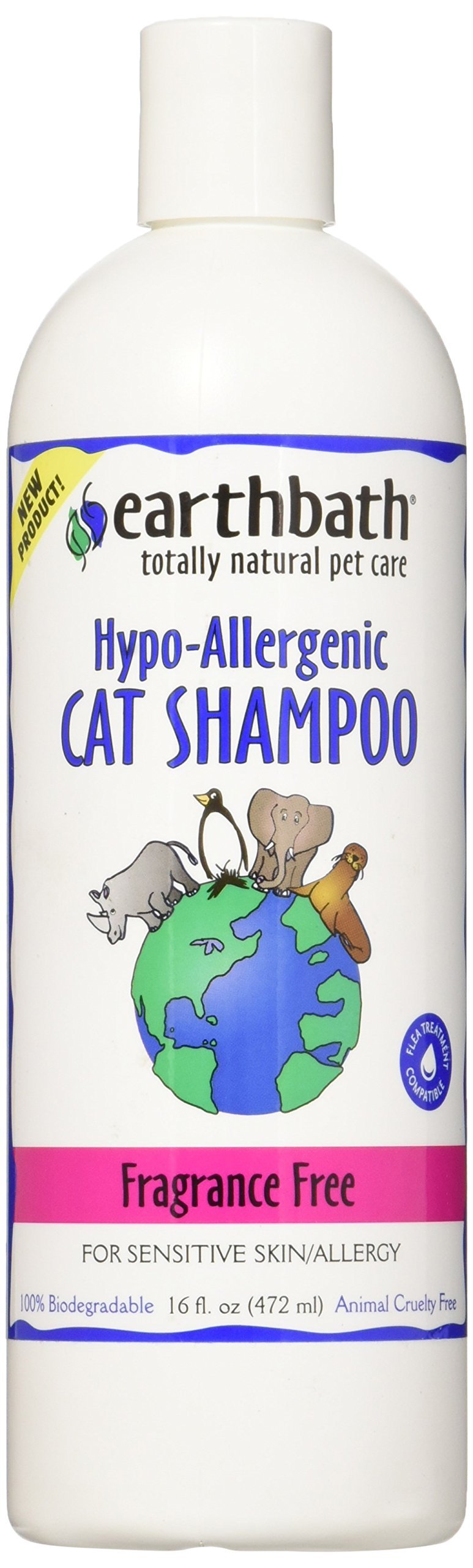 [Australia] - Earthbath Hypo-Allergenic Cat Shampoo, 16 oz 