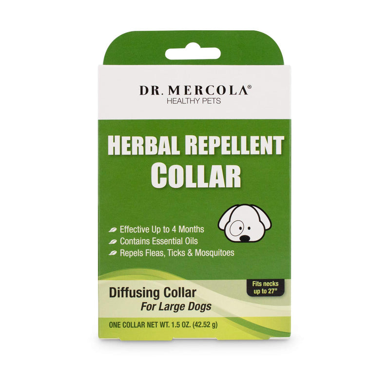 Dr. Mercola Herbal Repellent Collar for Large Dogs, Toxin Free - PawsPlanet Australia