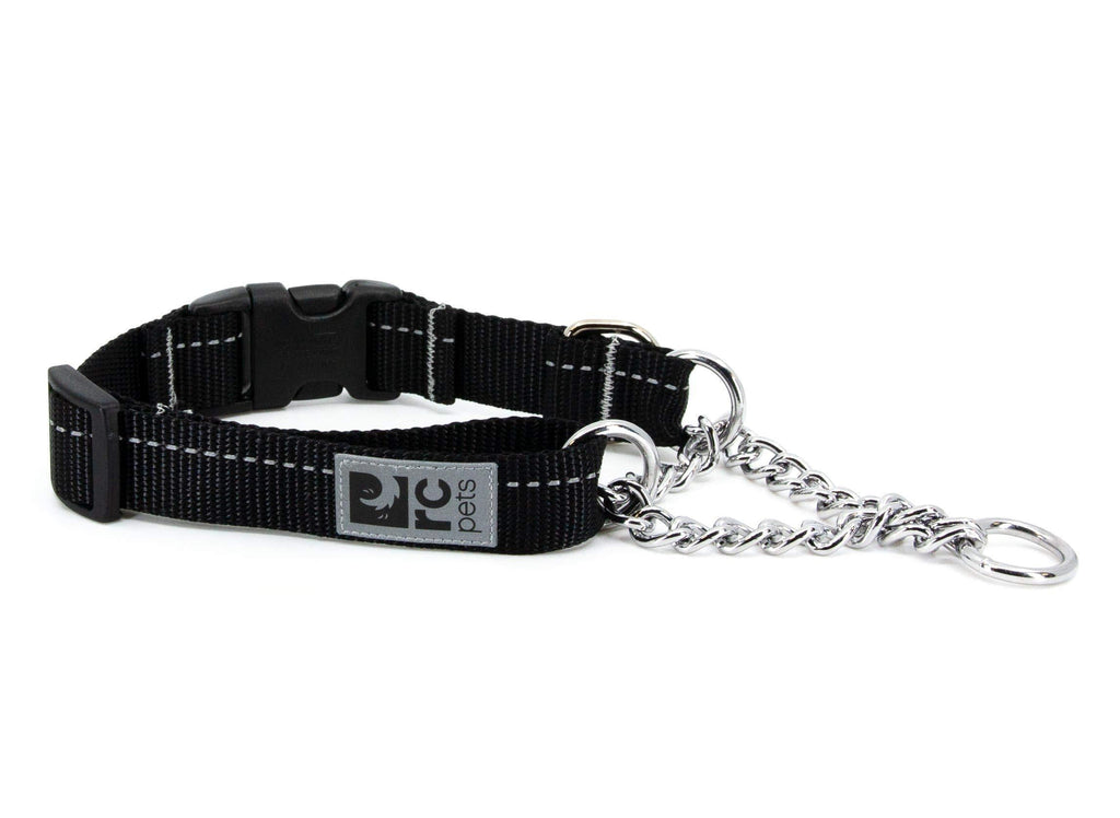 RC Pet Products 5/8" Primary Collection Martingale Dog Training Clip Collar, X-Small, Black X-Small: 5/8" Width - PawsPlanet Australia