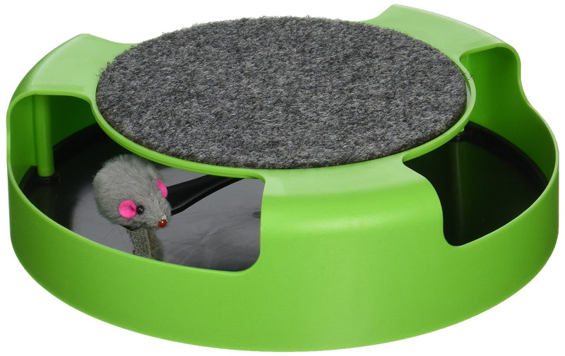 [Australia] - Kole KI-OC992 Cat Scratch Pad Spinning Toy with Mouse, One Size 