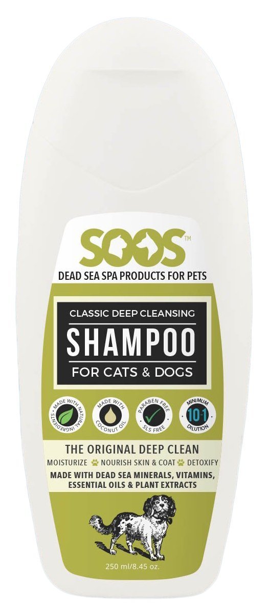 [Australia] - Soos Pets Natural Dead Sea Classic Deep Cleansing Shampoo, 250 mL/8.45 oz. 