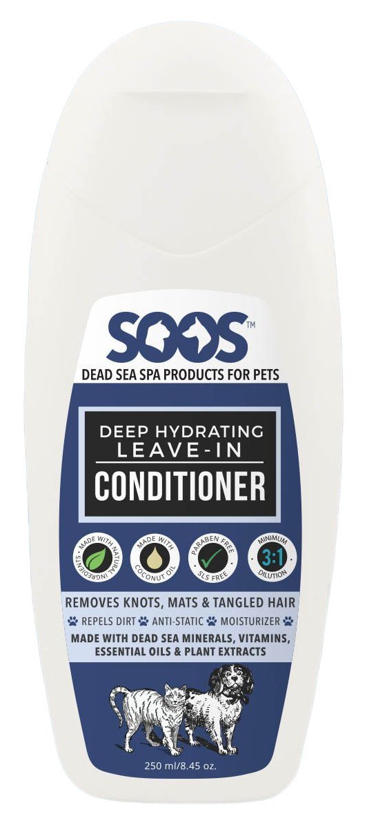 [Australia] - Soos Pets Natural Dead Sea Deep Hydrating Leave-in Conditioner, 250 mL/8.45 oz. 
