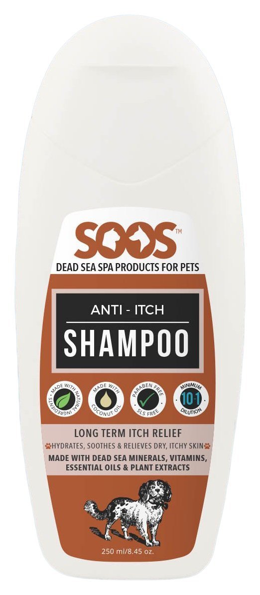 [Australia] - Soos Pets Natural Dead Sea Anti-Itch Shampoo, 250 mL/8.45 oz. 