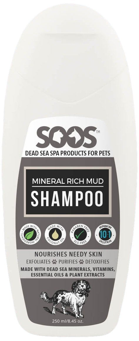 [Australia] - Soos Pets Natural Dead Sea Mineral Rich Mud Shampoo, 250 mL/8.45 oz. 