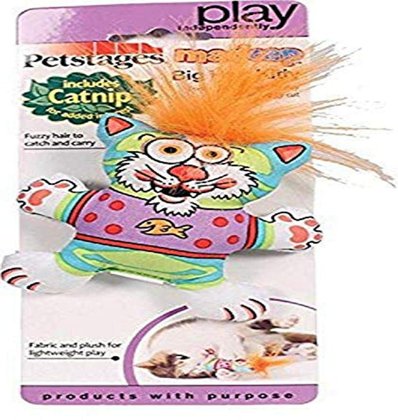 [Australia] - Petstages 745 Madcap Big Hair Kitty Cat Catnip Toss and Bat Plush Toy 