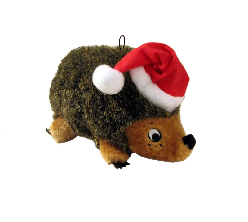 Outward Hound Hedgehogz Squeaky Dog Toy – Cuddly Soft Toy for Dogs - Durable Plush Fluffy Toy for Awesome Pets Holiday Hedgehogz Small - PawsPlanet Australia