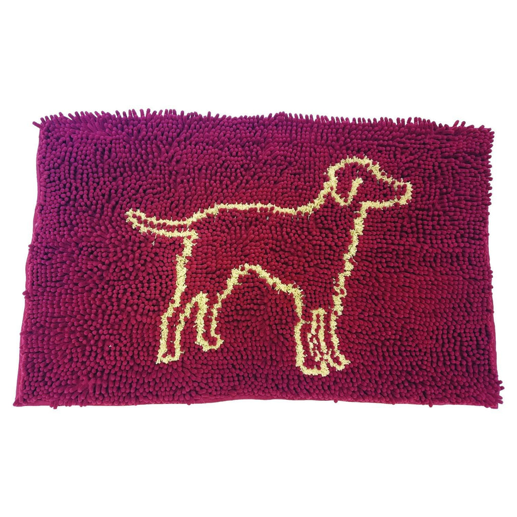 [Australia] - SPOT Ethical Pets Clean Paws Micro Fiber Dog Mat 35" x 24" Burgundy 