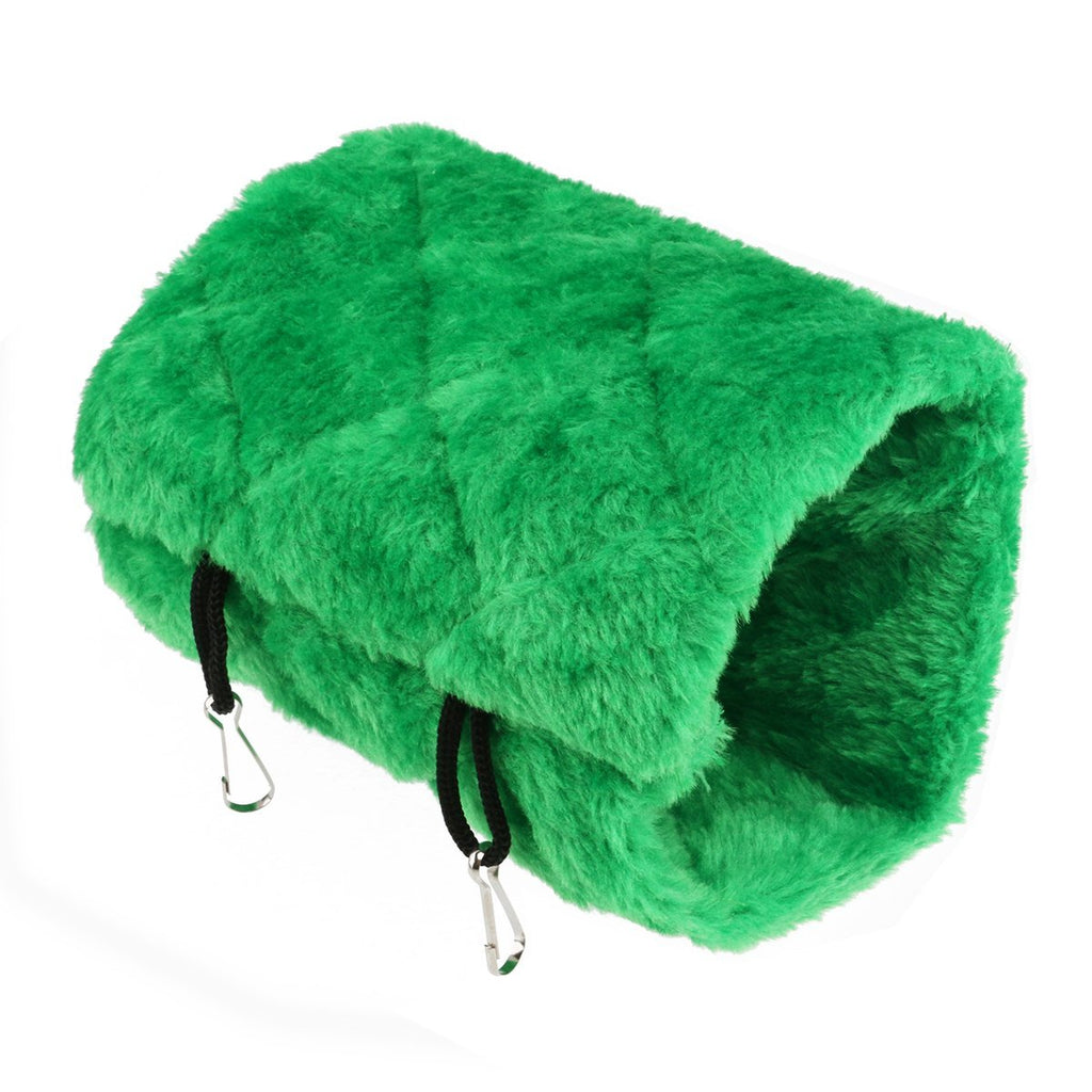 [Australia] - PIXNOR Bird Animal Plush Snuggle Hammock Hanging Snuggle Cave Happy Hut Hideaway - Size S (Green) Green 