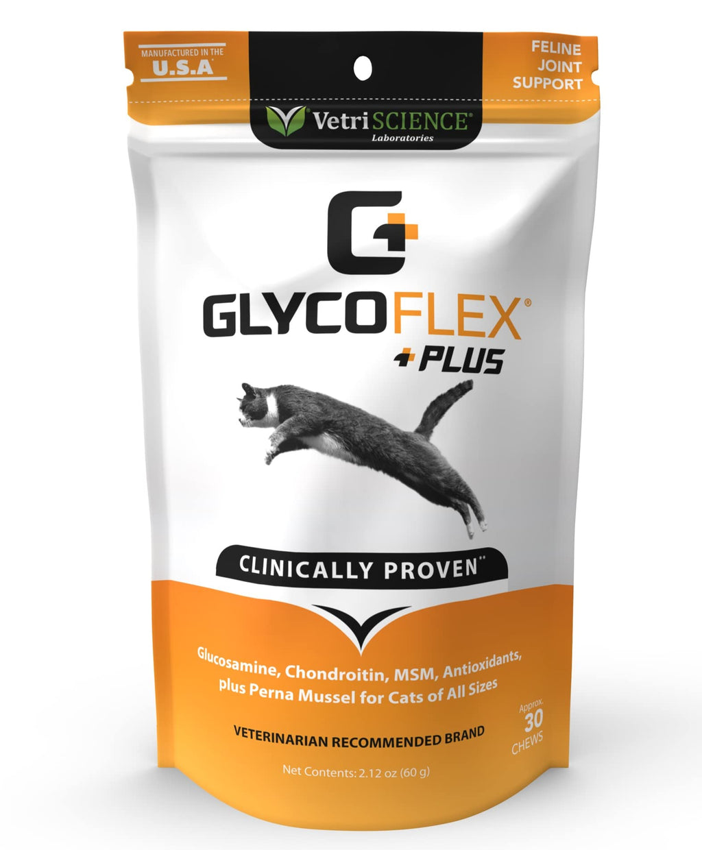 VETRISCIENCE Glyco Flex Plus Joint Support for Cats, 30 ct - PawsPlanet Australia