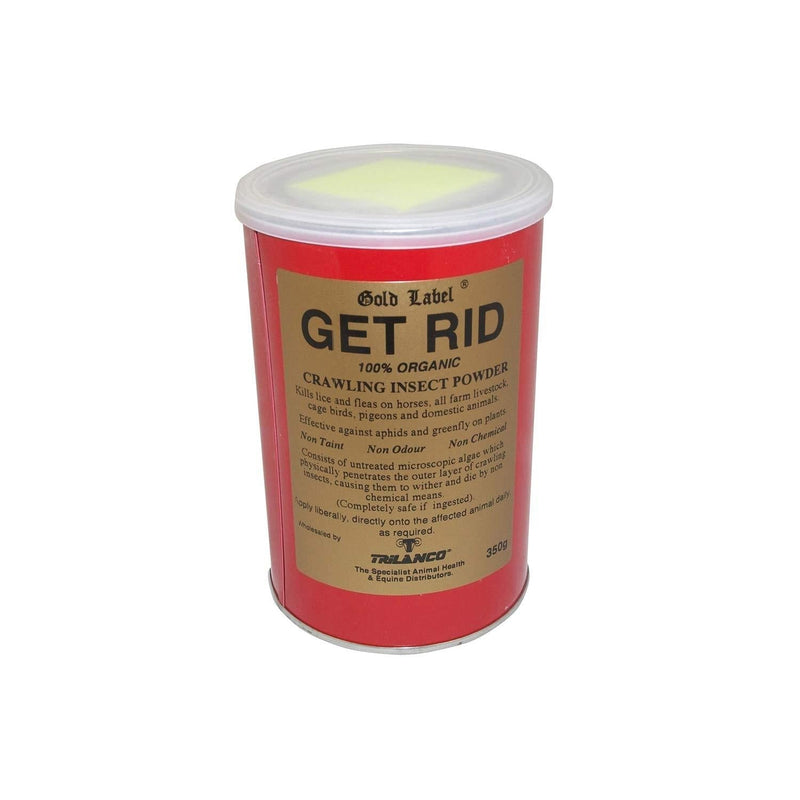 Gold Label Get Rid Horse Organic Lice & Flea Powder x Size: 350 Gm - PawsPlanet Australia