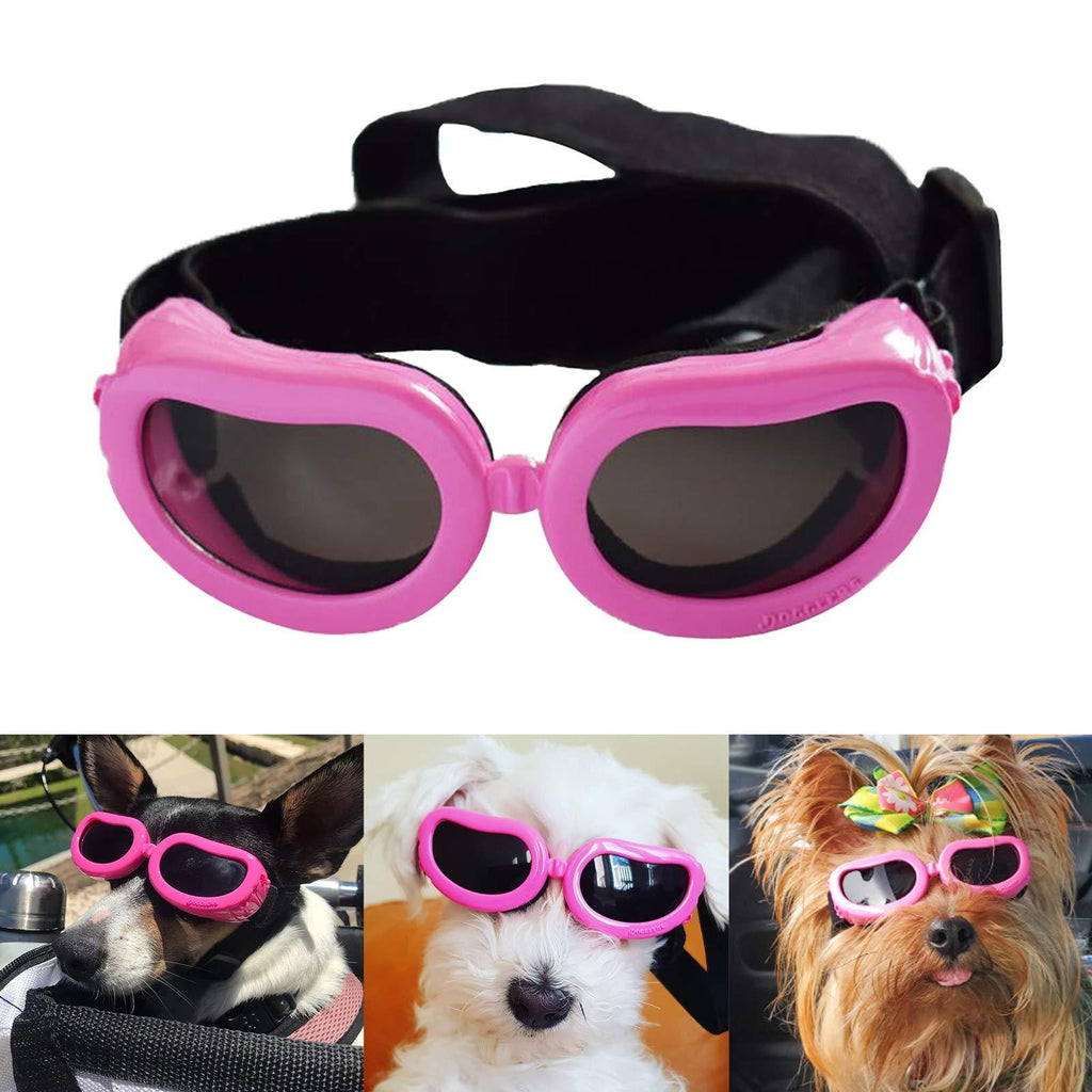 Kailian Dog Goggles Stylish Waterproof Anti-Ultraviolet Sunglasses for Doggie Puppy Pink - PawsPlanet Australia