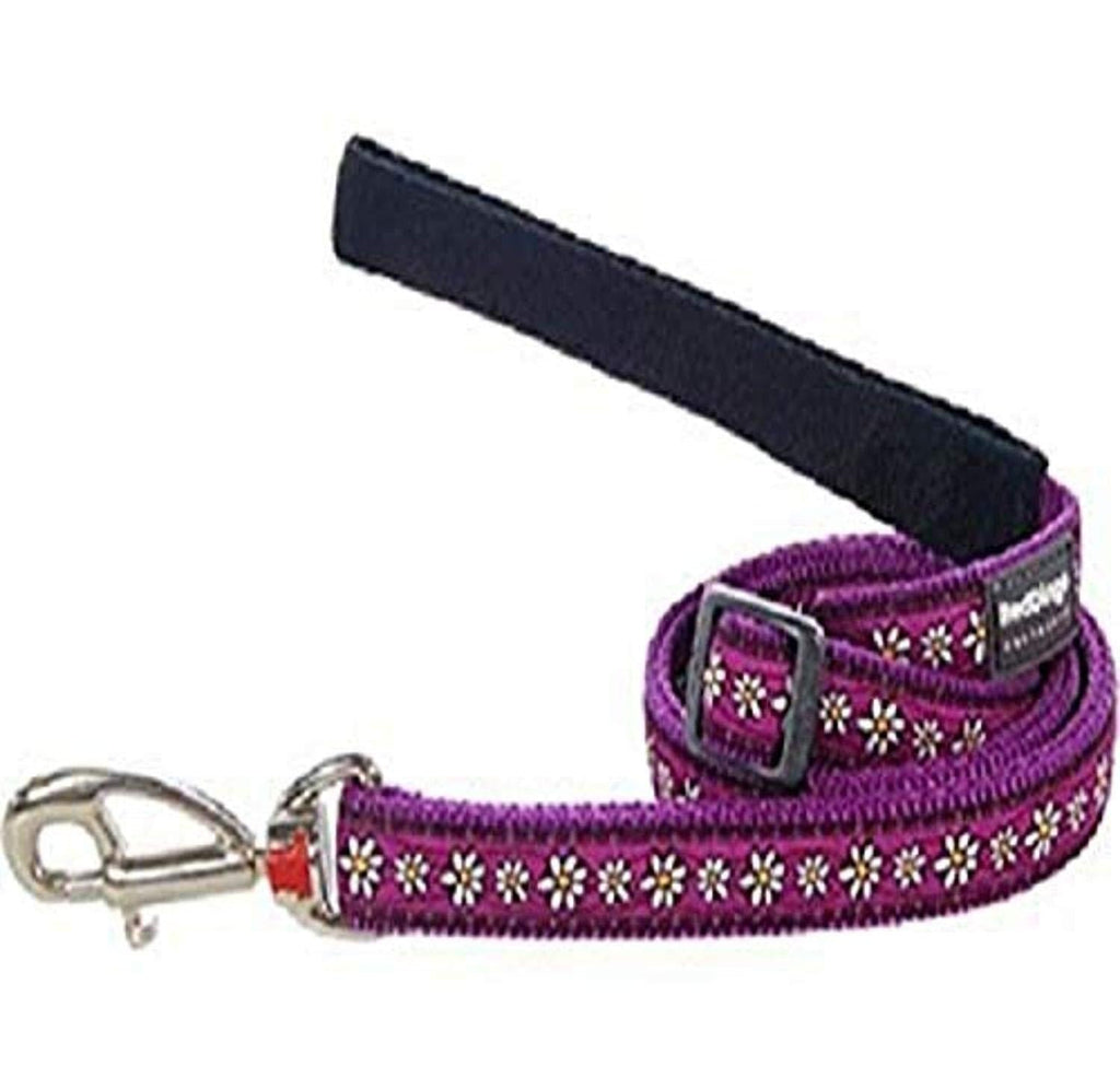 [Australia] - Red Dingo L6-DC-PU-15 Pet Leash, 15mm, Daisy Chain Purple 