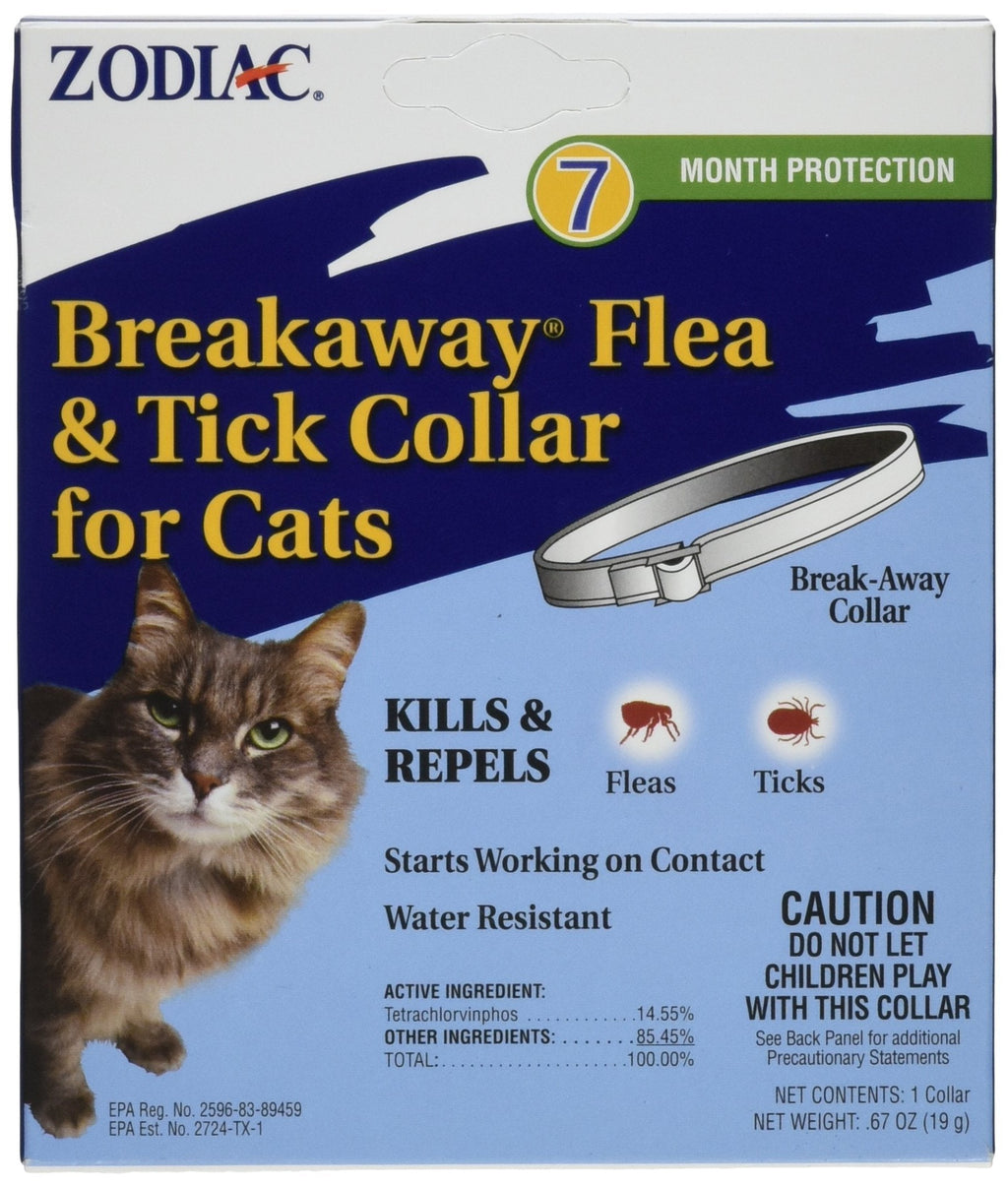 [Australia] - Zodiac Breakaway Flea and Tick Collar for Cats, 13" 