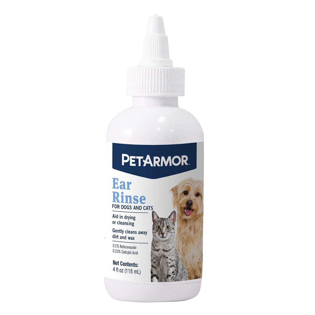PetArmor Ear Rinse for Dogs & Cats, 4 oz - PawsPlanet Australia