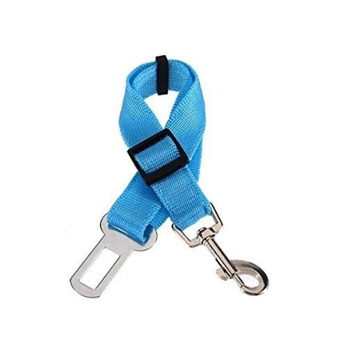 [Australia] - POPBLOSSOM Dog Pet SEATY Seatbelt Adjustable Clip for Car Auto Travel Vehicle (Ships from USA) (Blue) 