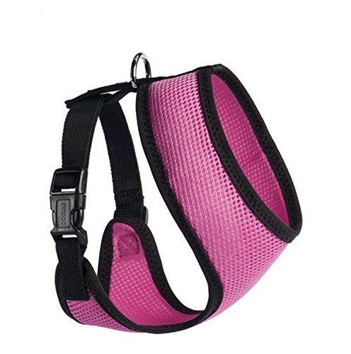 [Australia] - Dogline Nylon Mesh Harness S(N 10" G 12"-17") Hot Pink 