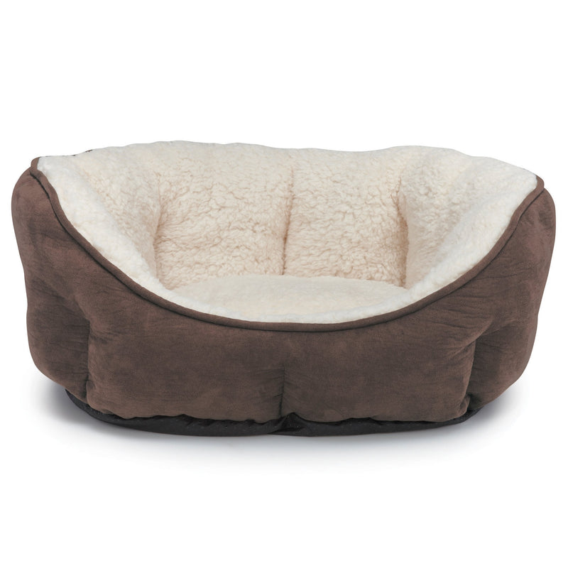 [Australia] - Slumber Pet Thermal Bolster Bed Brown 26" 