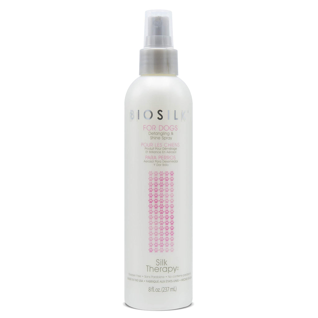 BioSilk for Pets Therapy Detangling Plus Shine Protecting Mist for Dogs - Best Detangling Spray For Dogs and Puppies - Dog Detangling Spray, Biosilk Detangling Spray Dog, Dog Detangler Spray 8 Fl Oz - 1 Pack Detangling Plus Shine Mist - PawsPlanet Australia