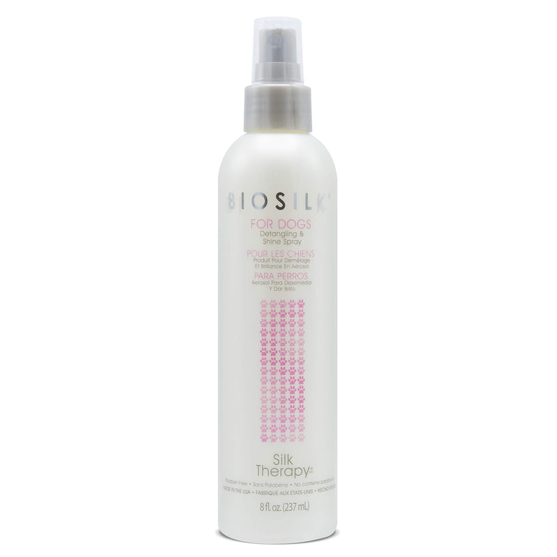 BioSilk for Pets Therapy Detangling Plus Shine Protecting Mist for Dogs - Best Detangling Spray For Dogs and Puppies - Dog Detangling Spray, Biosilk Detangling Spray Dog, Dog Detangler Spray 8 Fl Oz - 1 Pack Detangling Plus Shine Mist - PawsPlanet Australia