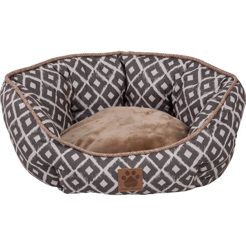 [Australia] - PRECISION PET SNZ Ikat Clamshell Bed 19" Gray 