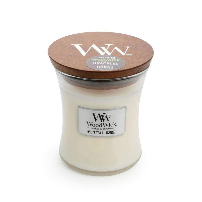 WoodWick White Tea Jasmine Pluswick Medium Hourglass Candle, 10 oz. - PawsPlanet Australia