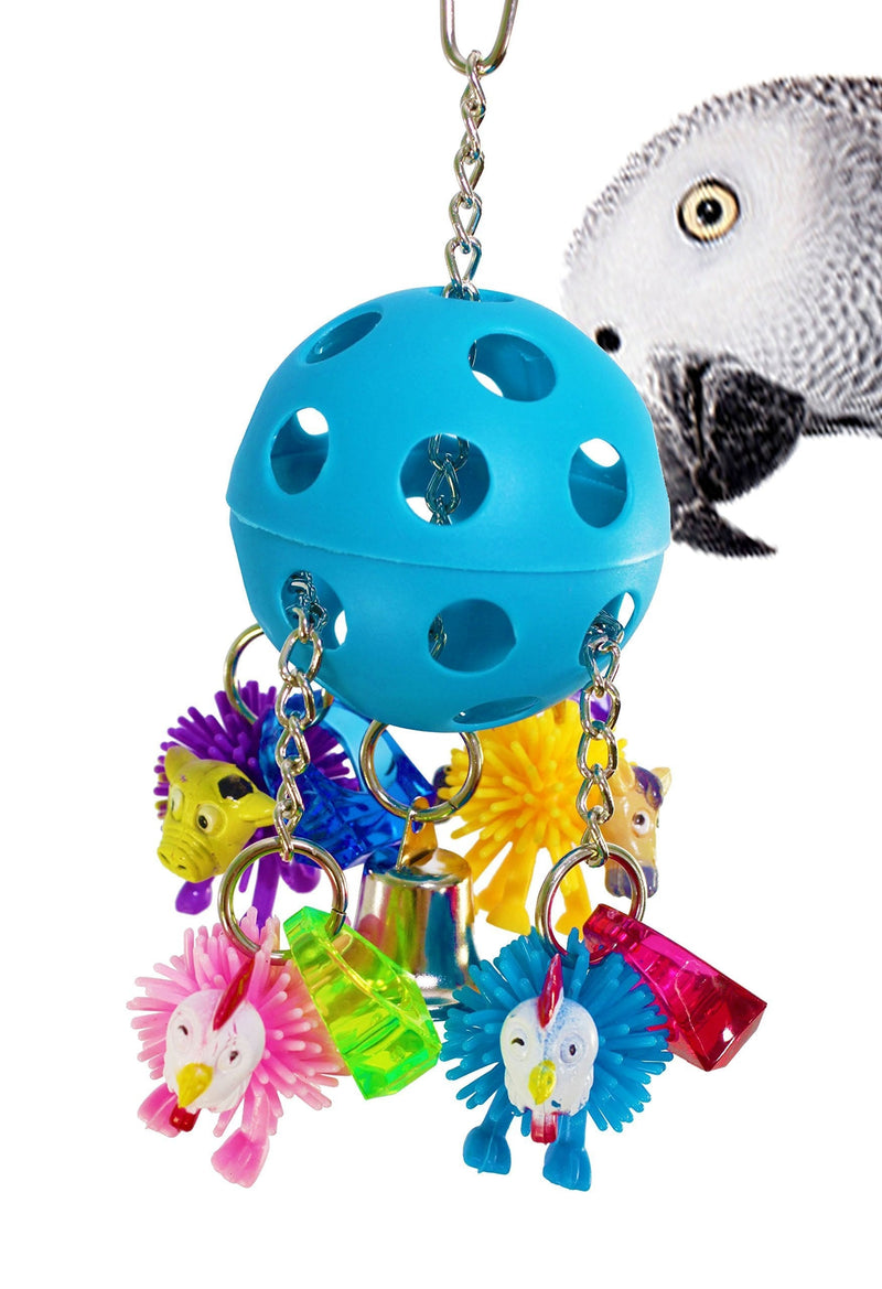 [Australia] - Bonka Bird Toys 1936 Ballspike Bird Toy Parrot cage Toys Cages African Grey Conure Cockatoo 