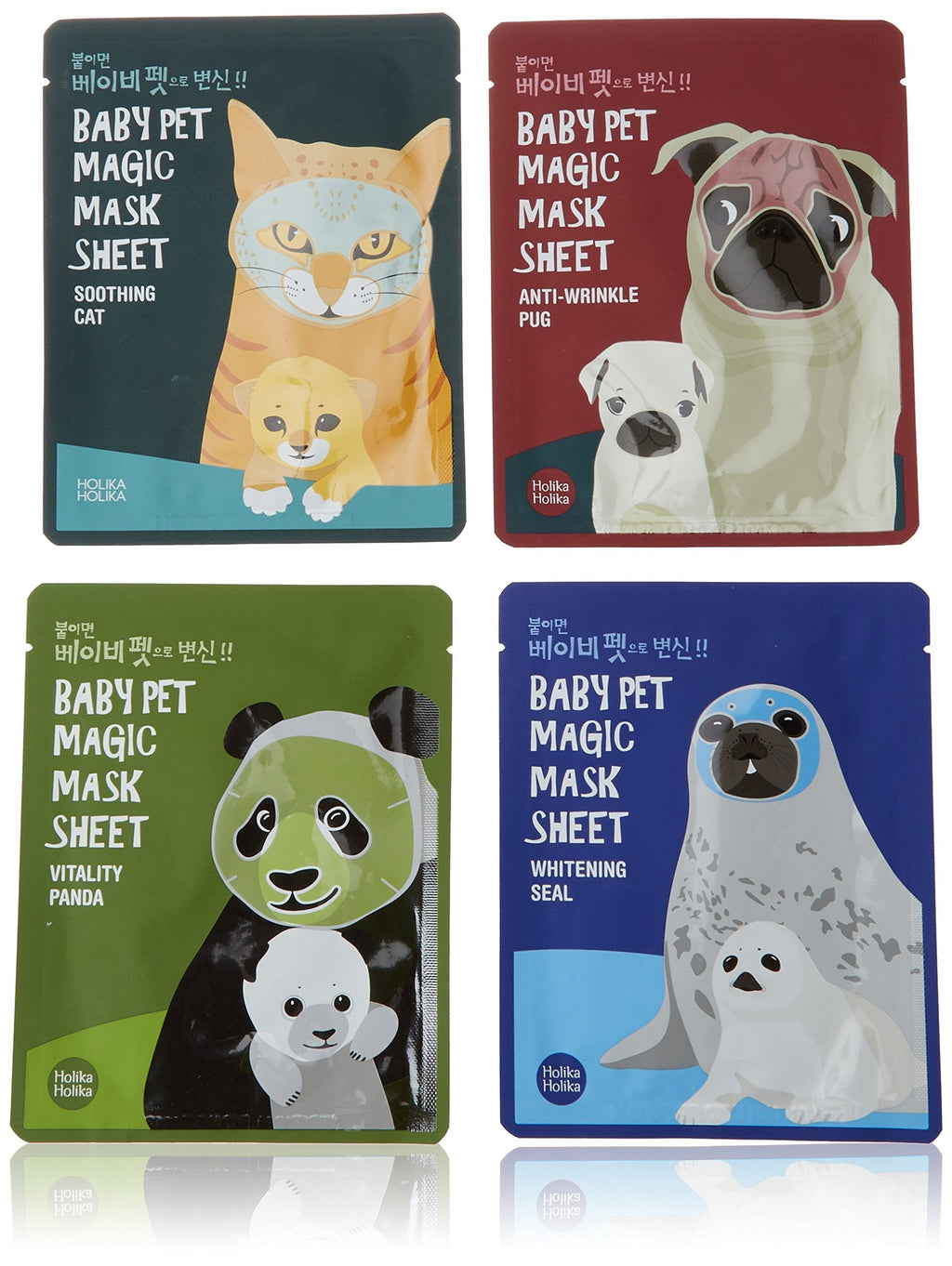 [Holika Holika] Baby Pet Magic Mask Sheet 22ml (1 Sheet) - 4 Type (4 Set) - PawsPlanet Australia