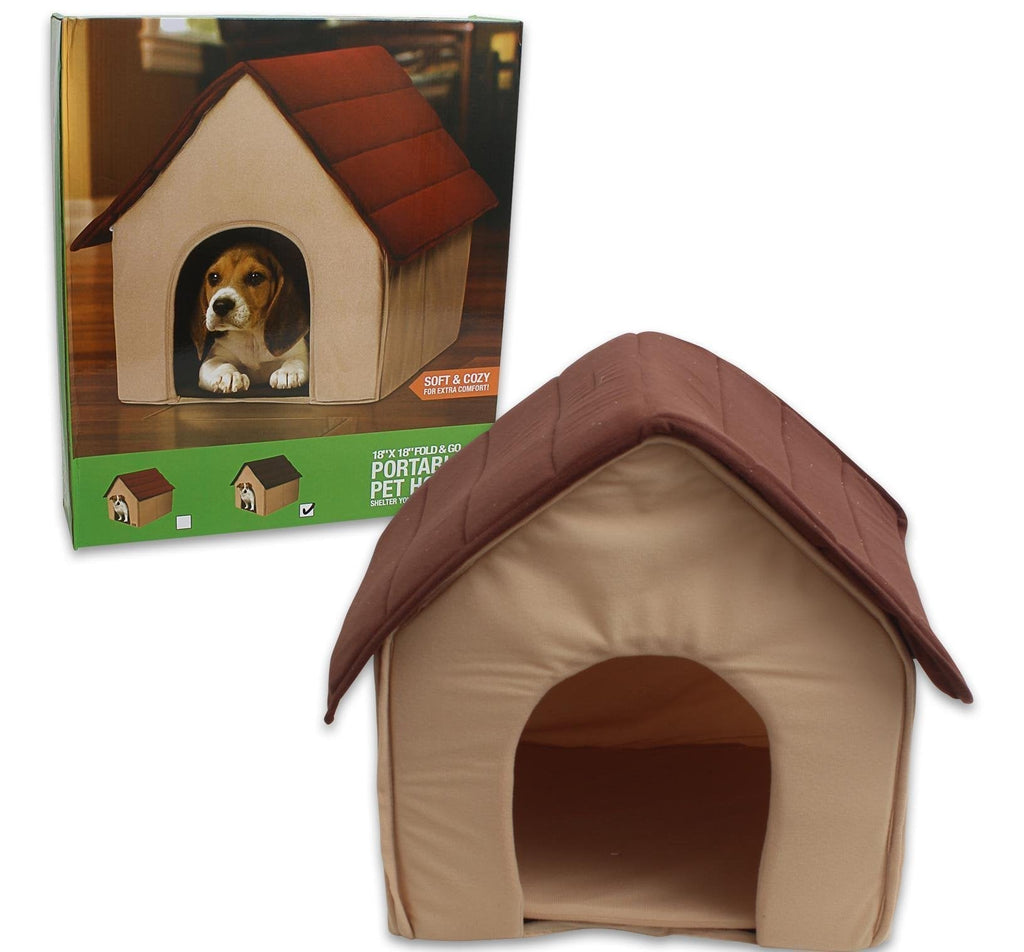 [Australia] - Pet house Portable [Brown, tan] 