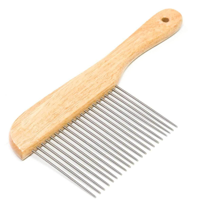 Paw Brothers Poodle Comb with Stainless Steel Teeth for Professional Pet Groomers Extra Long - PawsPlanet Australia