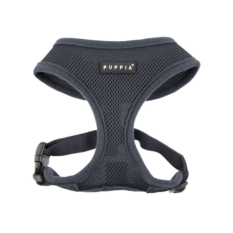 [Australia] - Puppia Basic Soft Harness by Gray Medium 