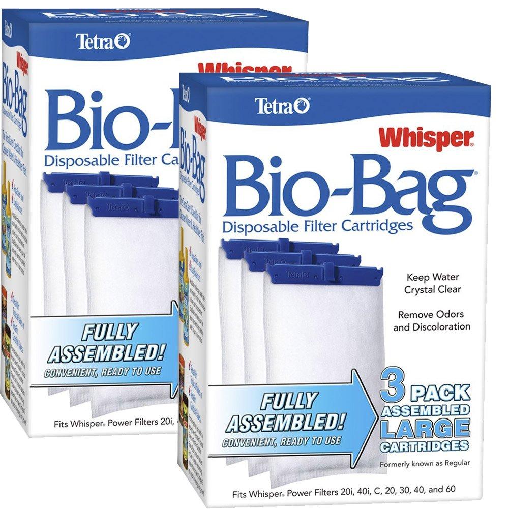 [Australia] - Tetra Whisper ATS26170 Assembled BioBag Filter Cartridges, Large 6 Count 