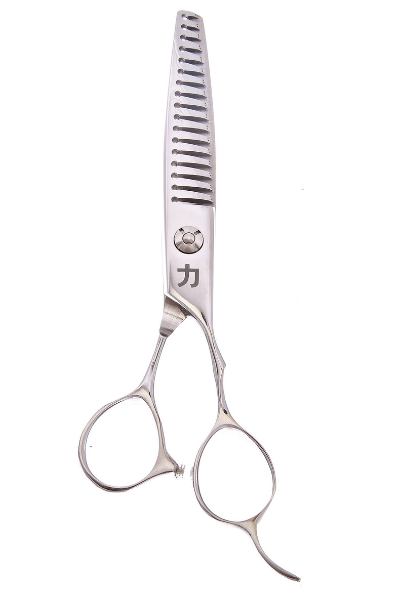 [Australia] - ShearsDirect Japanese 440C Stainless Steel Thinning Shear with 17 Teeth and Tear Drop Handle, 6.0" 