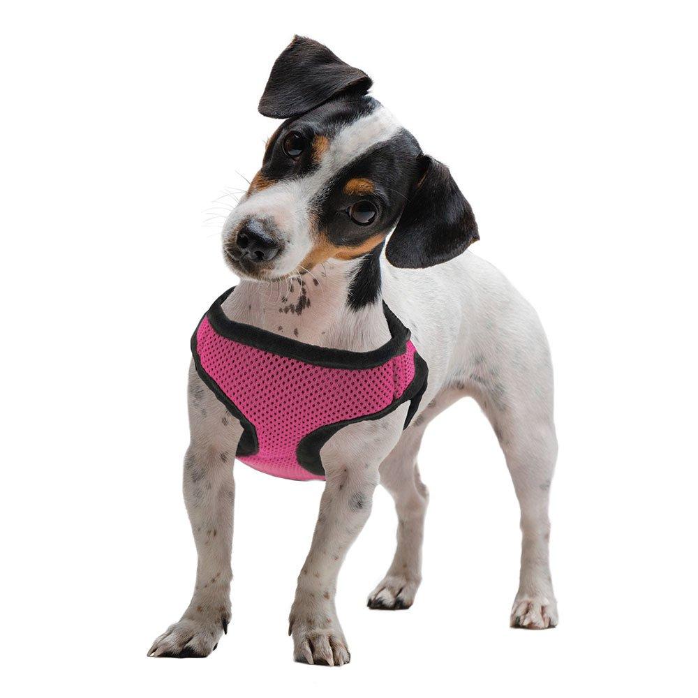 [Australia] - Weebo Pets Soft'n'Safe Adjustable Dog Harness (Pink, XS) 