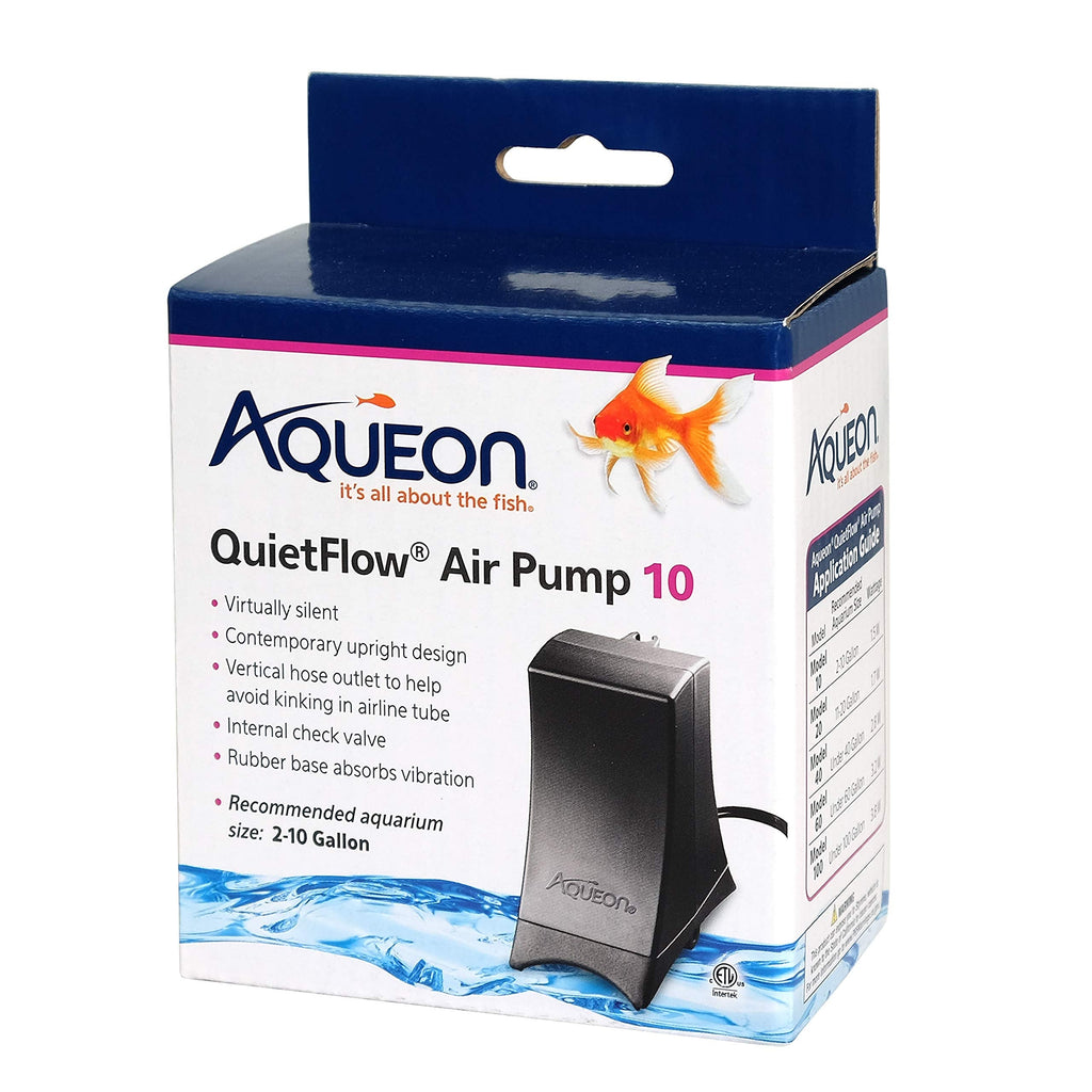 Aqueon QuietFlow Air Pump For 2-10 Gallon Tanks - PawsPlanet Australia