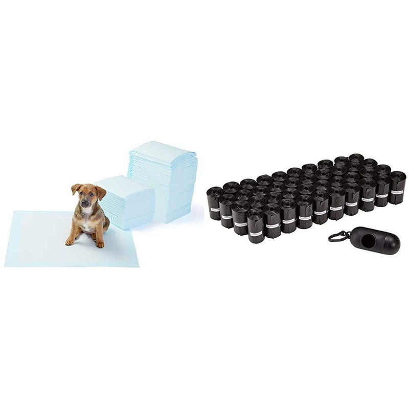 [Australia] - AmazonBasics Dog Waste Bags (600-Pack) and Training Pads (150-Pack) 