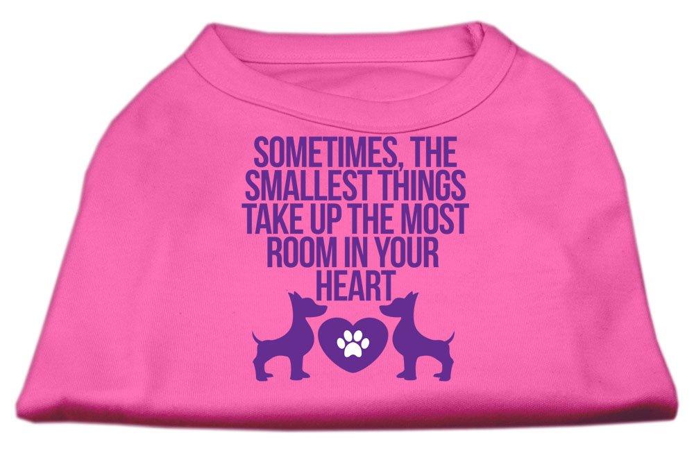 [Australia] - Mirage Pet Products Smallest Things Screen Print Dog Shirt Bright Pink XXX-Large 