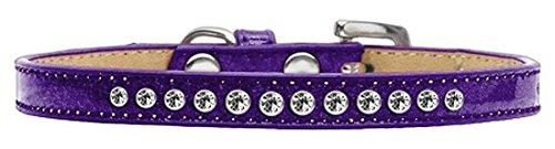 [Australia] - Mirage Pet Products Clear Crystal Purple Puppy Dog Ice Cream Collar Size 16 