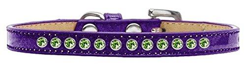 [Australia] - Mirage Pet Products Lime Green Crystal Purple Puppy Dog Ice Cream Collar Size 8 