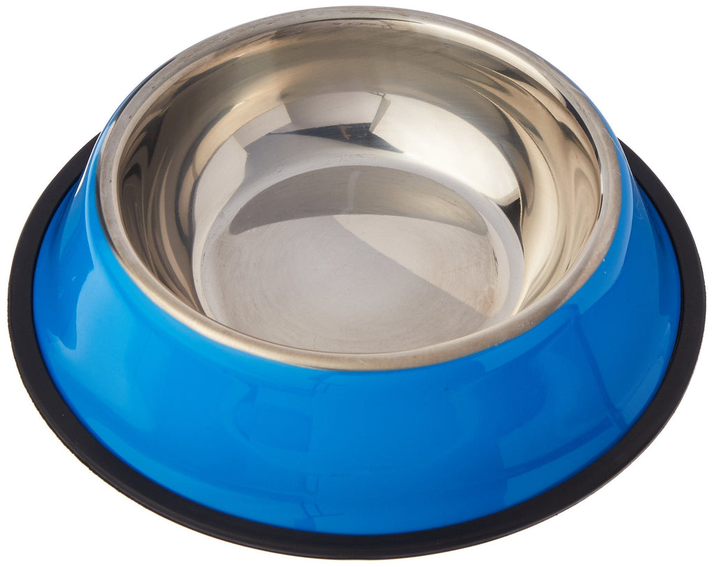 [Australia] - Weebo Pets Blue Stainless Steel No-Tip Food Bowls - Choose Your Size, 4-Ounce to 72-Ounce 16oz. Rover 