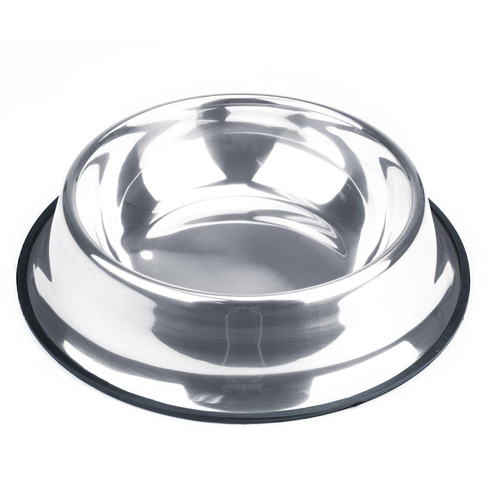 [Australia] - Weebo Pets Stainless Steel No-Tip Food Bowls - Choose Your Size, 4-Ounce to 72-Ounce 72oz. Goliath 