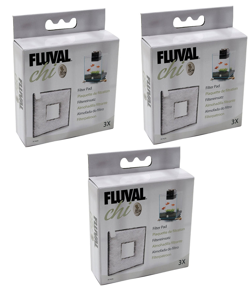 [Australia] - Fluval (3 Pack) Chi I/II Filter Pads, 3 Pads Each 