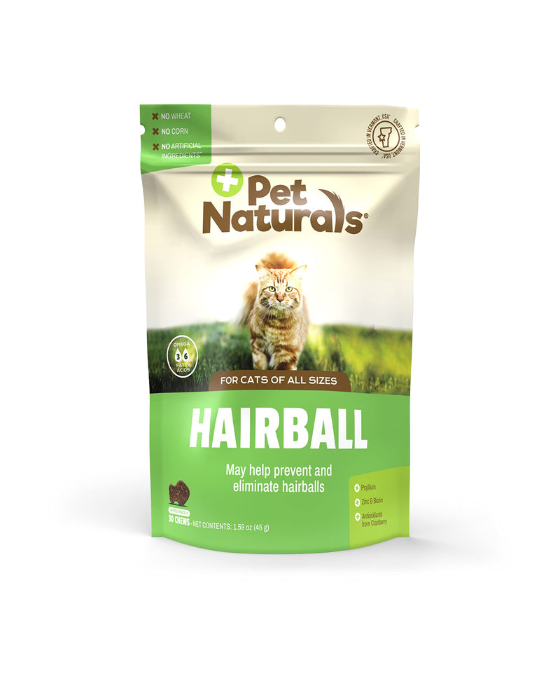 Pet Naturals Hairball Relief for Cats 30 Chews - PawsPlanet Australia