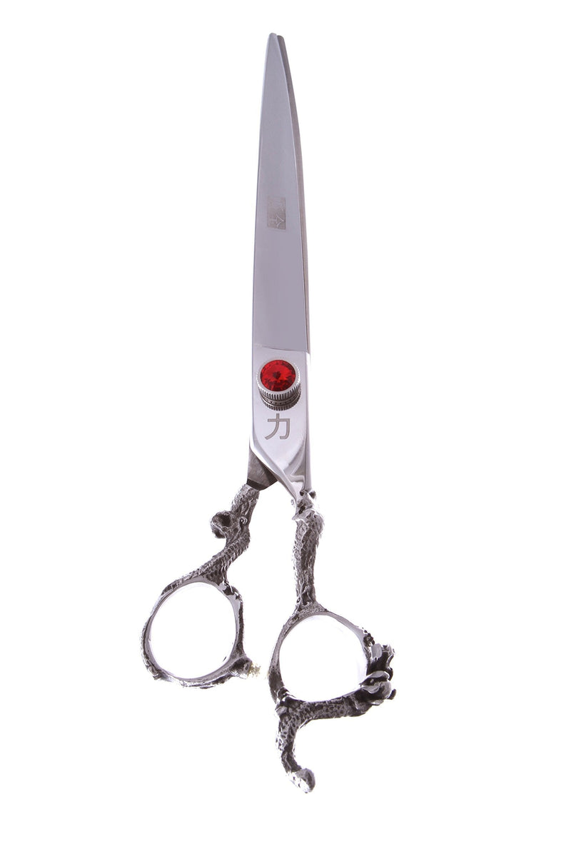 [Australia] - ShearsDirect Japanese 440C Stainless Steel Curved Shear with Dragon Handle, 8.0" 