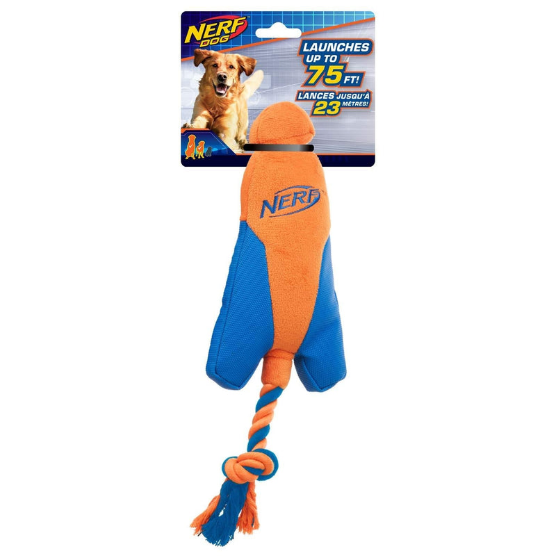 [Australia] - Nerf Dog Trackshot Arrowhead Launcher with Interactive Design, Great for Fetch, Launches up to 75 ft, Single Unit, Blue/Orange 