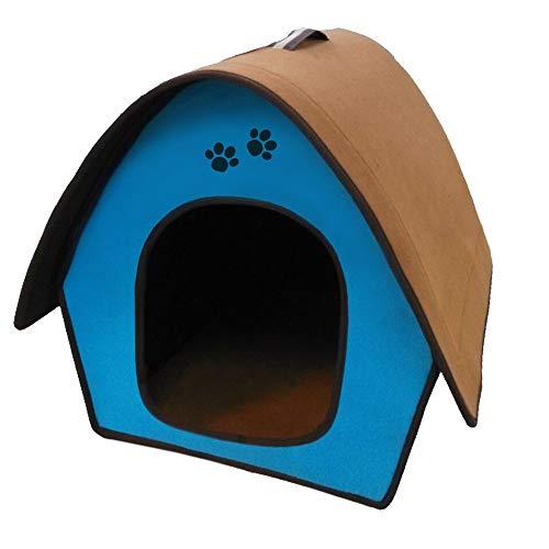 [Australia] - Penn-Plax ZH3 Dog Zipper House with Curved Roof, Blue 