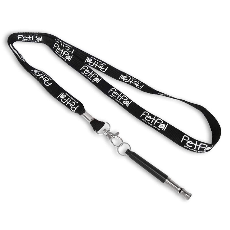 PetPäl Premium Dog Whistle | Train Stop Barking | FREE Lanyard Strap | Bark Control | Silent Whistle for Training for Dogs & Puppy | Ultrasonic Patrol Sound | Individual Adjustable Frequency Black - PawsPlanet Australia