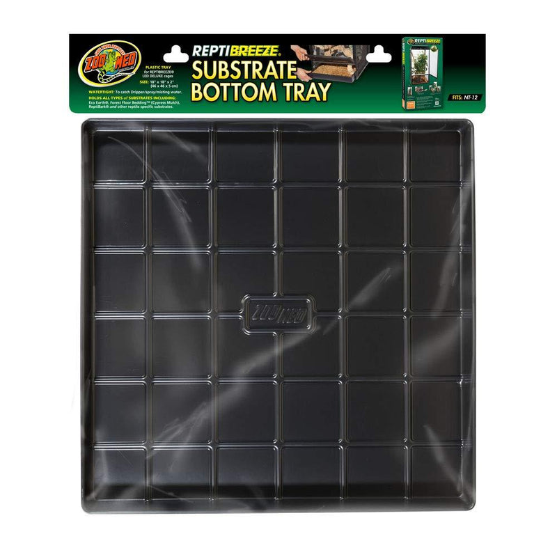 Zoo Med ReptiBreeze Substrate Bottom Tray Large Fits NT12 18 L x 18 W x 2 H - PawsPlanet Australia