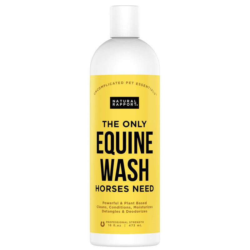 [Australia] - Natural Rapport Horse Shampoo & Conditioner - The Only Equine Wash Horses Need, Natural Rapport - Full Mane and Tail Treatment for Horses, Horse Shampoo/Conditioner (16 fl oz.) 